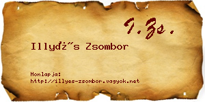Illyés Zsombor névjegykártya