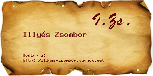 Illyés Zsombor névjegykártya